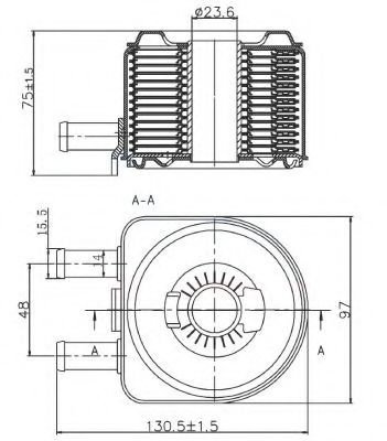 Radiator ulei, ulei motor CITROEN C8 (EA, EB) (2002 - 2016) NRF 31735 piesa NOUA