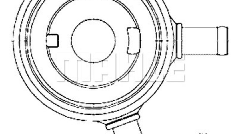 Radiator ulei, ulei motor (CLC195000S MAHLE KNECHT) DACIA,RENAULT