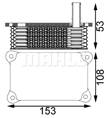 Radiator ulei, ulei motor (CLC201000S BEH MAH) FORD