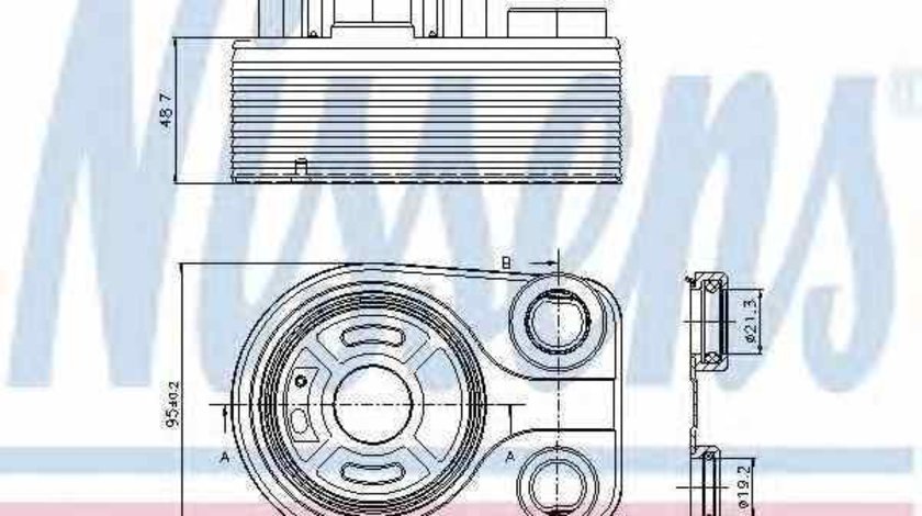 Radiator ulei ulei motor DACIA LOGAN II NISSENS 90705