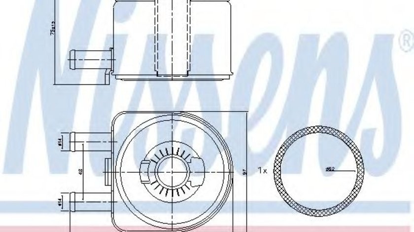 Radiator ulei, ulei motor FIAT DUCATO bus (230) (1994 - 2002) NISSENS 90603 piesa NOUA