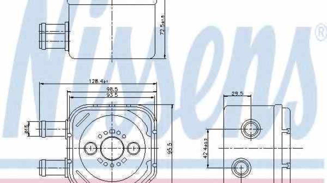 Radiator ulei ulei motor FORD GALAXY WGR NISSENS 90652