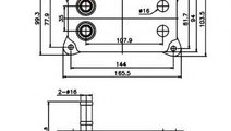 Radiator ulei, ulei motor FORD MONDEO III Limuzina...