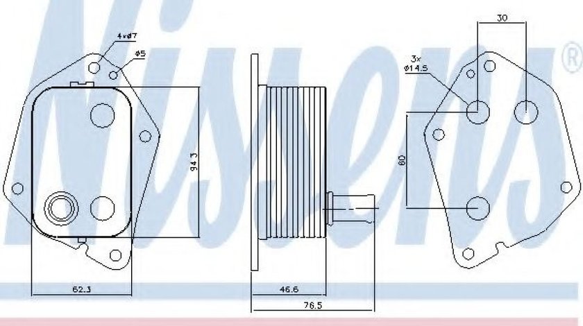 Radiator ulei, ulei motor HYUNDAI ACCENT III (MC) (2005 - 2010) NISSENS 90721 piesa NOUA