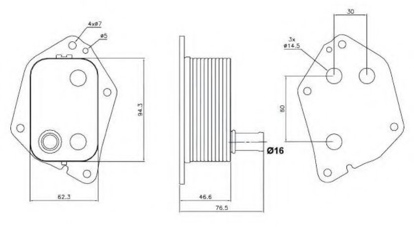 Radiator ulei, ulei motor HYUNDAI ACCENT III limuzina (MC) (2005 - 2010) NRF 31159 piesa NOUA