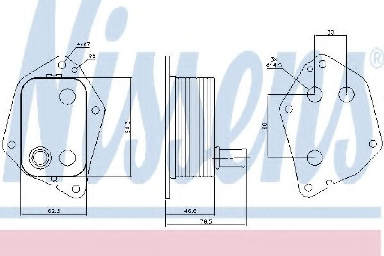 Radiator ulei, ulei motor KIA CEED (JD) (2012 - 2016) NISSENS 90721 piesa NOUA