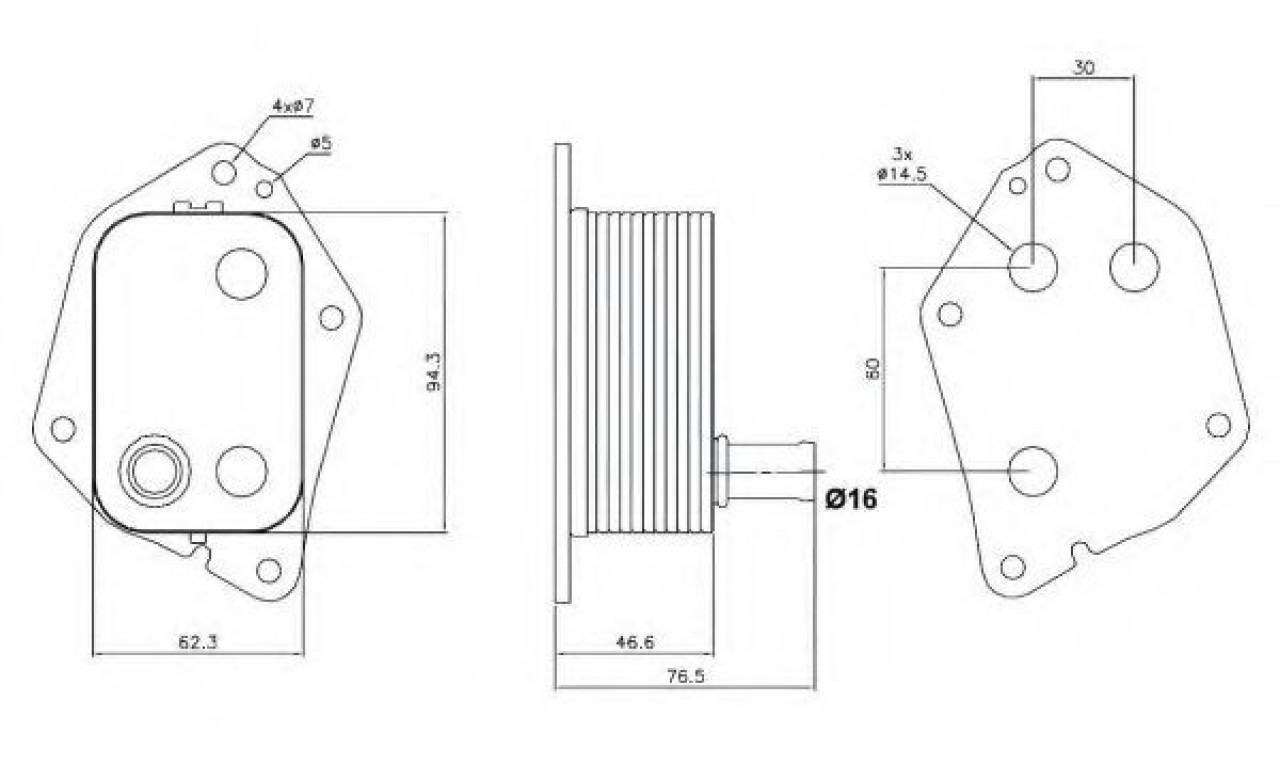 Radiator ulei, ulei motor KIA OPTIMA (2010 - 2015) NRF 31159 piesa NOUA