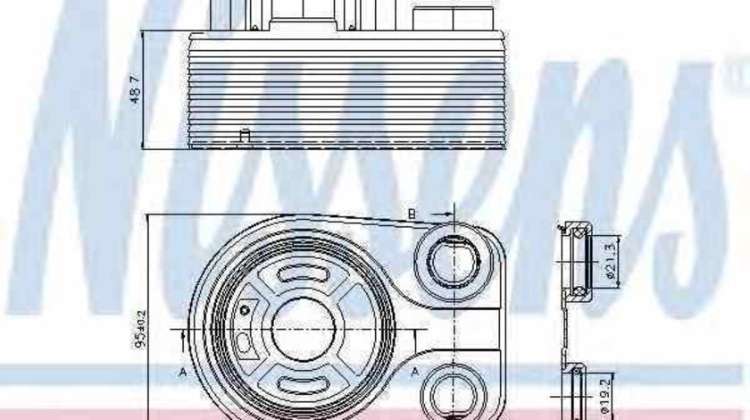Radiator ulei ulei motor MERCEDES-BENZ A-CLASS W176 Producator NISSENS 90705