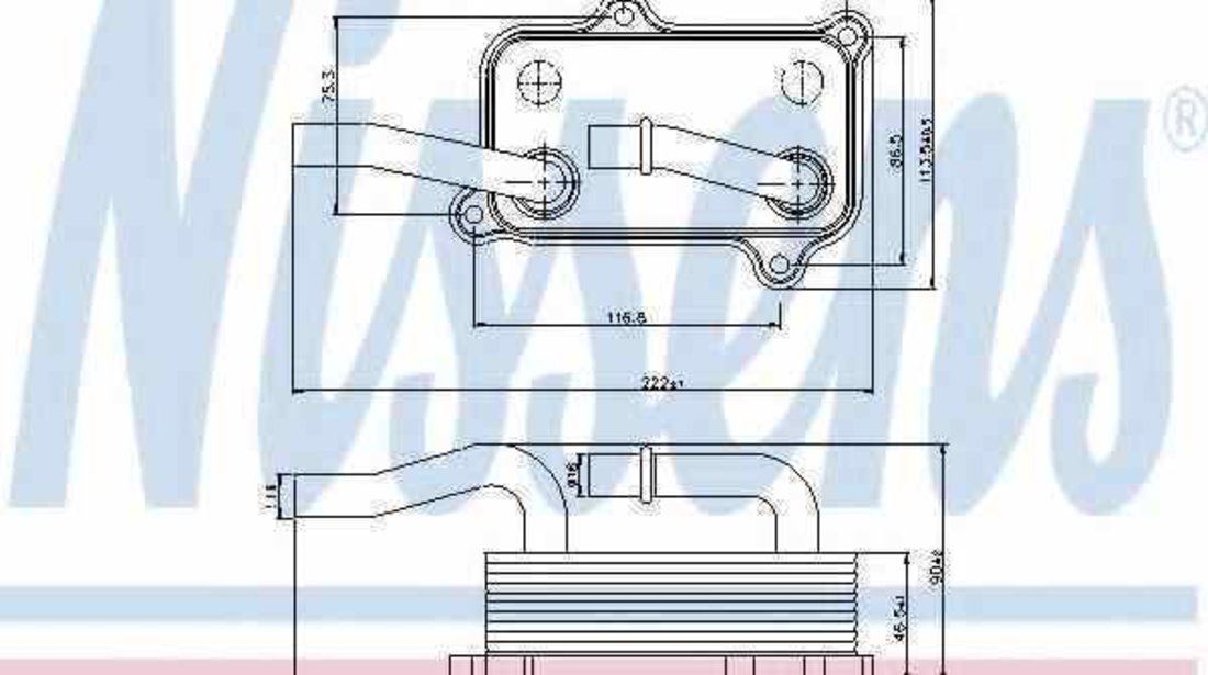 Radiator ulei ulei motor MERCEDES-BENZ C-CLASS W202 NISSENS 90599