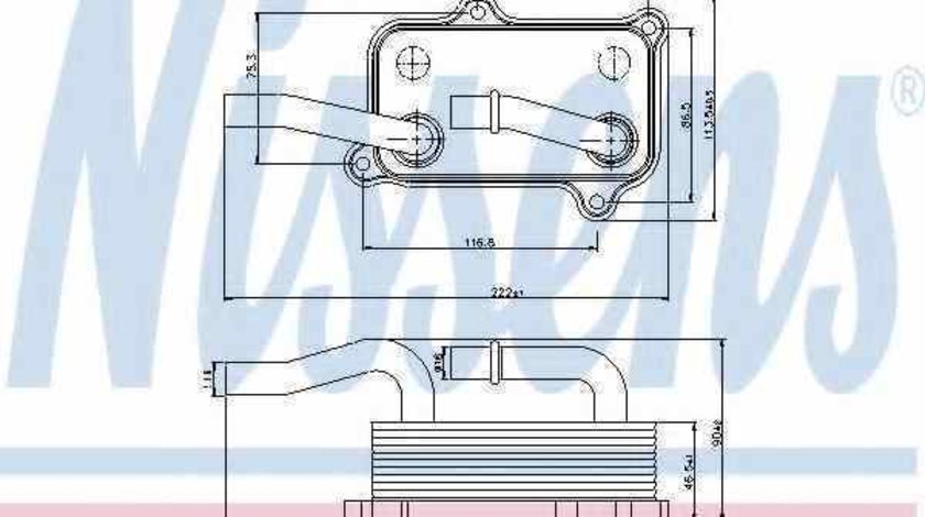 Radiator ulei ulei motor MERCEDES-BENZ C-CLASS W202 Producator NISSENS 90599