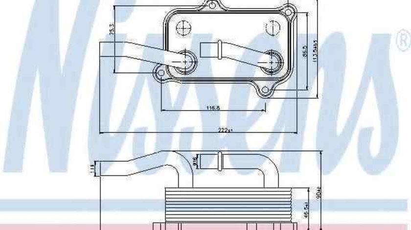 Radiator ulei ulei motor MERCEDES-BENZ C-CLASS W202 NISSENS 90599