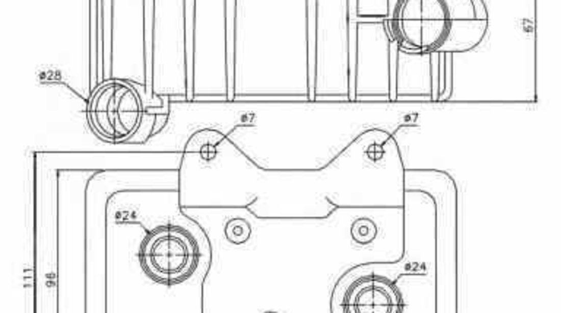 Radiator ulei ulei motor MERCEDES-BENZ E-CLASS combi S210 NRF 31181