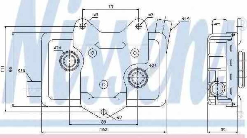 Radiator ulei ulei motor MERCEDES-BENZ SPRINTER 3-t bus 903 Producator NISSENS 90618