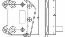 Radiator ulei ulei motor MERCEDES-BENZ SPRINTER 5-...