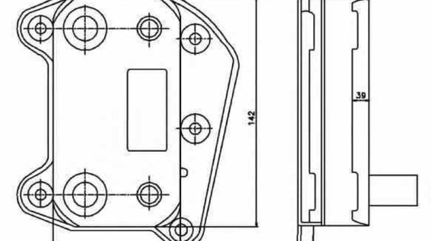 Radiator ulei ulei motor MERCEDES-BENZ VITO / MIXTO caroserie W639 NRF 31183