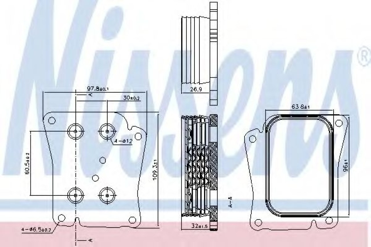 Radiator ulei, ulei motor MERCEDES C-CLASS T-Model (S204) (2007 - 2014) NISSENS 90777 piesa NOUA