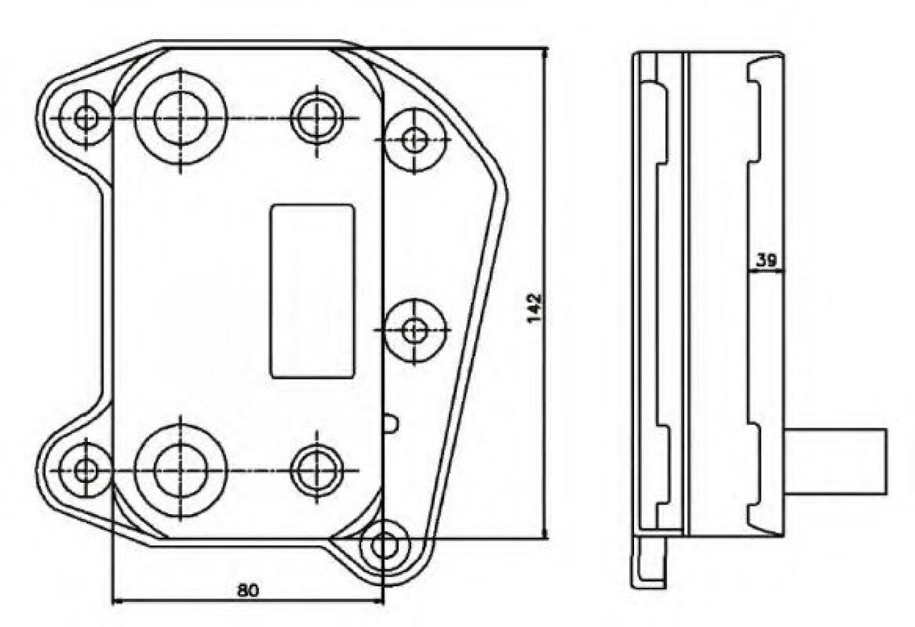 Radiator ulei, ulei motor MERCEDES CLK (C209) (2002 - 2009) NRF 31183 piesa NOUA