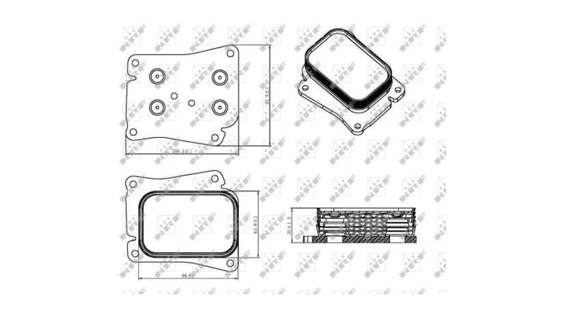 Radiator ulei, ulei motor Mercedes SLK (R171) 2004-2011 #2 126011N