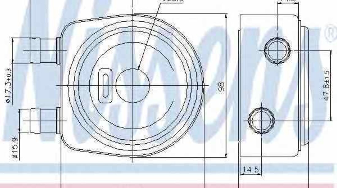 Radiator ulei ulei motor MITSUBISHI CARISMA limuzina DA NISSENS 90697