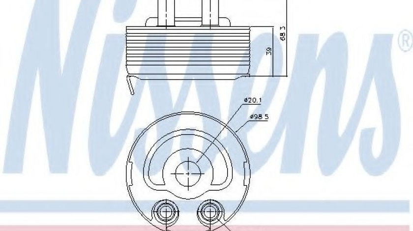 Radiator ulei, ulei motor NISSAN ALMERA II Hatchback (N16) (2000 - 2016) NISSENS 90719 piesa NOUA