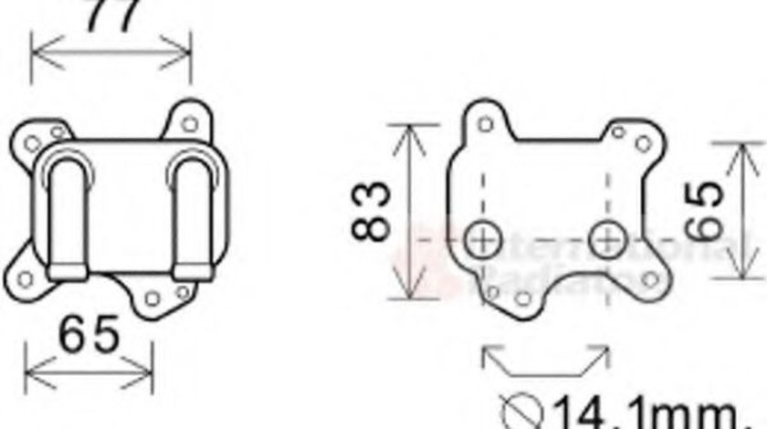 Radiator ulei, ulei motor OPEL ASTRA G Hatchback (F48, F08) (1998 - 2009) VAN WEZEL 37003581 piesa NOUA