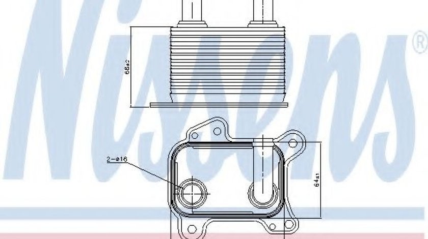 Radiator ulei, ulei motor OPEL CORSA C (F08, F68) (2000 - 2009) NISSENS 90825 piesa NOUA