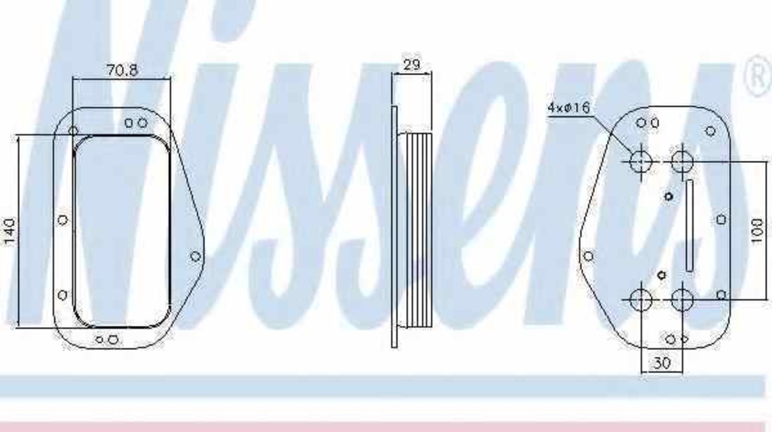 Radiator ulei ulei motor OPEL ZAFIRA B A05 Producator NISSENS 90741