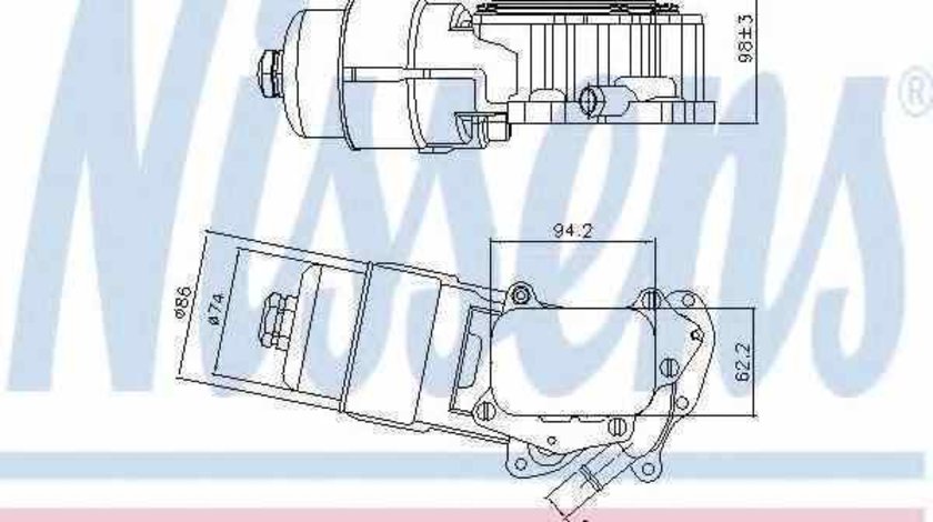 Radiator ulei ulei motor PEUGEOT 2008 Producator NISSENS 90703