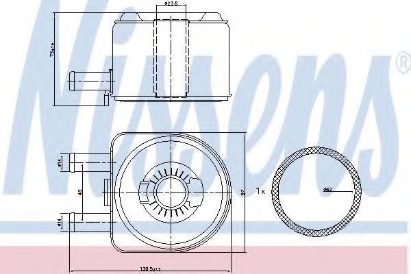Radiator ulei, ulei motor PEUGEOT 406 (8B) (1995 - 2005) NISSENS 90603 piesa NOUA