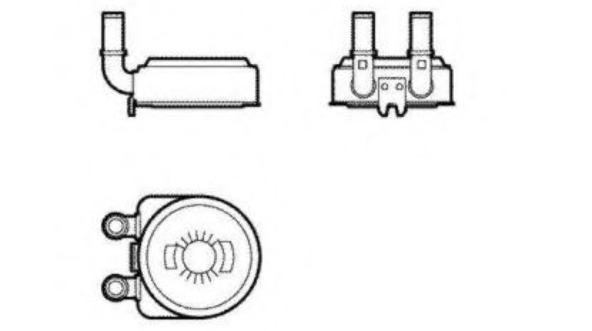 Radiator ulei, ulei motor PEUGEOT 406 (8B) (1995 - 2005) NRF 31739 piesa NOUA