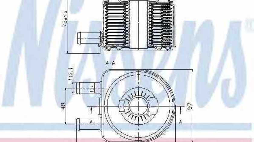 Radiator ulei ulei motor PEUGEOT 607 9D 9U NISSENS 90603