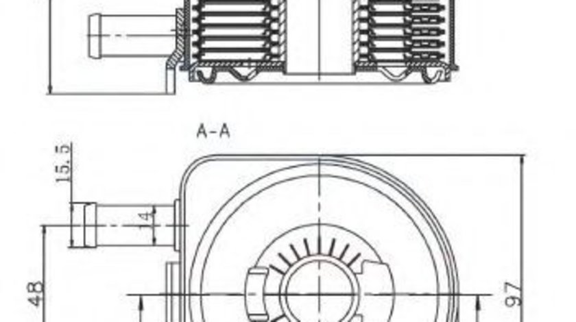 Radiator ulei, ulei motor PEUGEOT BOXER caroserie (230L) (1994 - 2002) NRF 31735 piesa NOUA