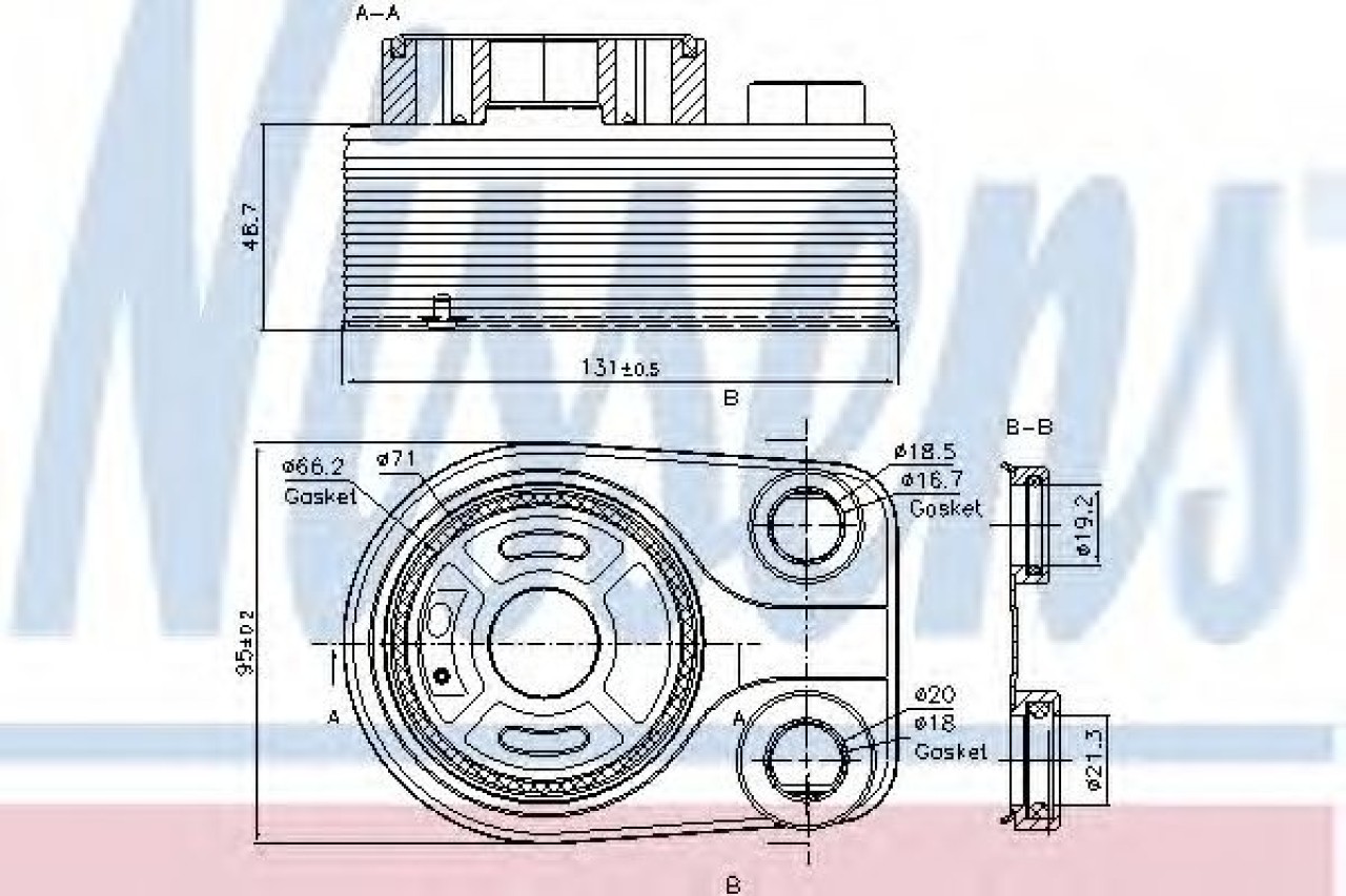Radiator ulei, ulei motor RENAULT CLIO IV (2012 - 2016) NISSENS 90705 piesa NOUA