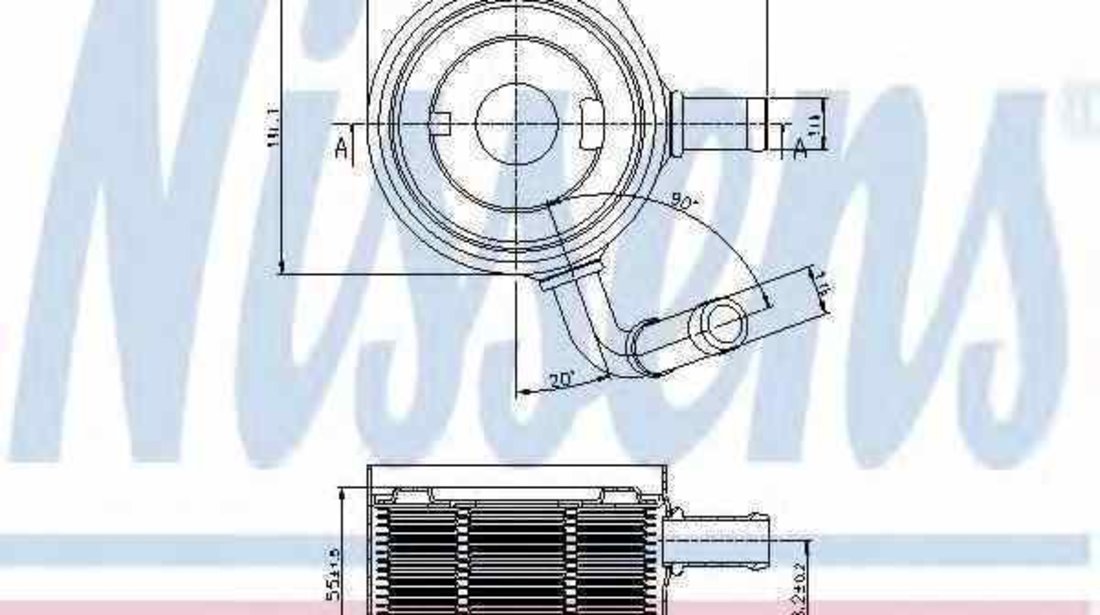 Radiator ulei ulei motor RENAULT MEGANE II Coupé-Cabriolet EM0/1 Producator NISSENS 90669