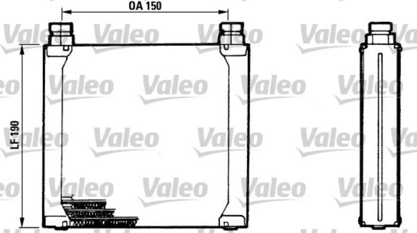Radiator ulei ulei motor RENAULT TRAFIC platforma / podwozie PXX Producator VALEO 816748