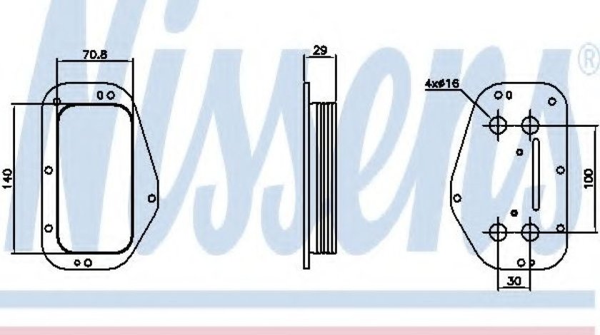 Radiator ulei, ulei motor SAAB 9-5 (YS3G) (2010 - 2012) NISSENS 90741 piesa NOUA