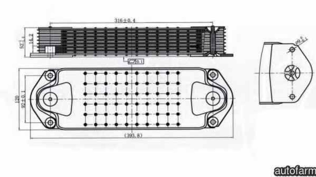 Radiator ulei ulei motor SCANIA PGRT - series NRF 31198