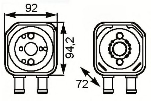 Radiator ulei, ulei motor SEAT CORDOBA Vario (6K5) (1999 - 2002) NRF 31179 piesa NOUA