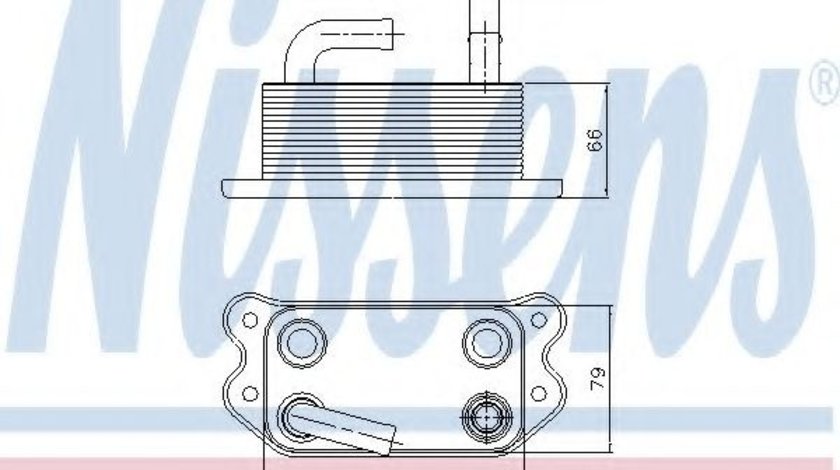 Radiator ulei, ulei motor VOLVO S80 II (AS) (2006 - 2016) NISSENS 90738 piesa NOUA