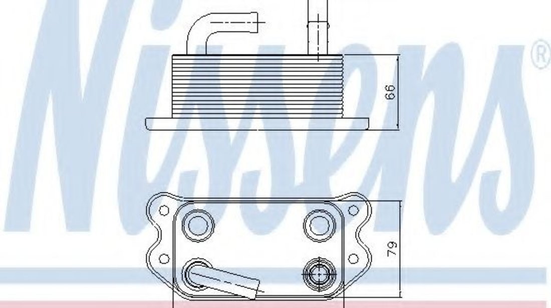 Radiator ulei, ulei motor VOLVO XC70 II (2007 - 2016) NISSENS 90738 piesa NOUA