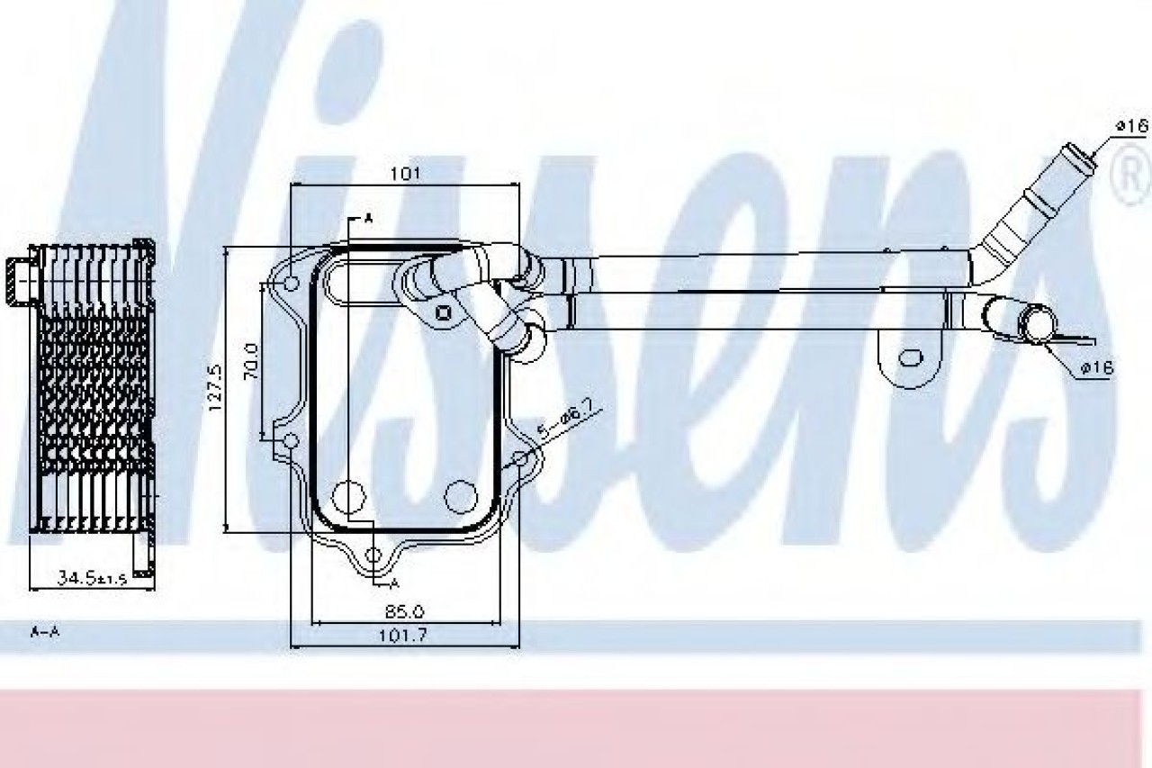 Radiator ulei, ulei motor VW BEETLE (5C1) (2011 - 2016) NISSENS 90679 piesa NOUA