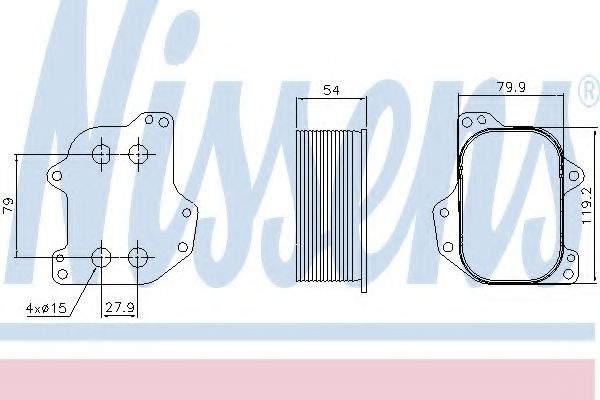 Radiator ulei, ulei motor VW BEETLE (5C1) (2011 - 2016) NISSENS 90745 piesa NOUA