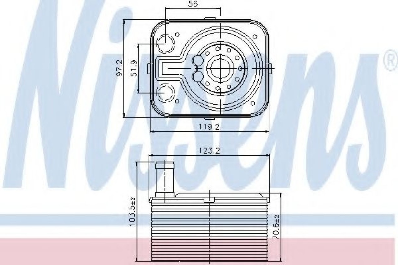 Radiator ulei, ulei motor VW BEETLE (5C1) (2011 - 2016) NISSENS 90655 piesa NOUA