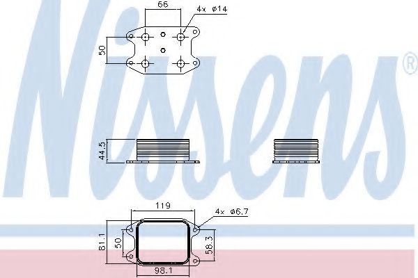 Radiator ulei, ulei motor VW BEETLE (5C1) (2011 - 2016) NISSENS 90810 piesa NOUA