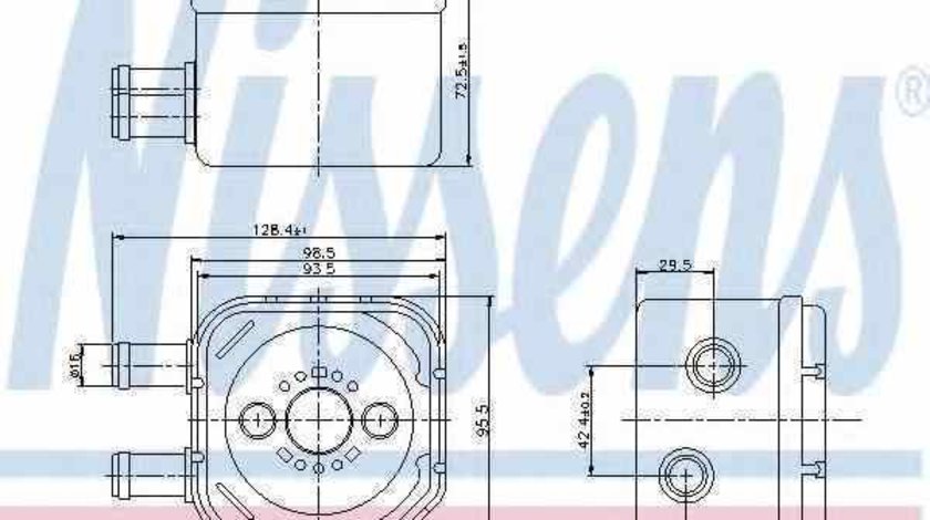 Radiator ulei ulei motor VW GOLF IV Variant 1J5 NISSENS 90652