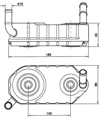 Radiator ulei, ulei motor VW GOLF V (1K1) (2003 - 2009) NRF 31004A piesa NOUA
