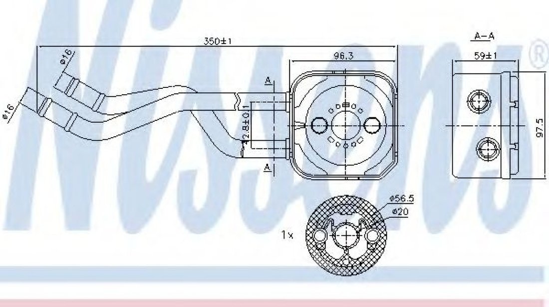 Radiator ulei, ulei motor VW LUPO (6X1, 6E1) (1998 - 2005) NISSENS 90685 piesa NOUA