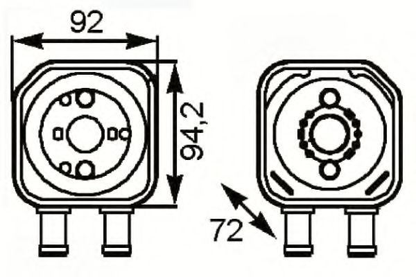 Radiator ulei, ulei motor VW PASSAT (3B2) (1996 - 2001) NRF 31179 piesa NOUA