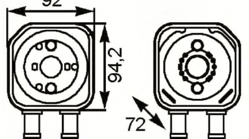 Radiator ulei, ulei motor VW PASSAT CC (357) (2008 - 2012) NRF 31179 produs NOU