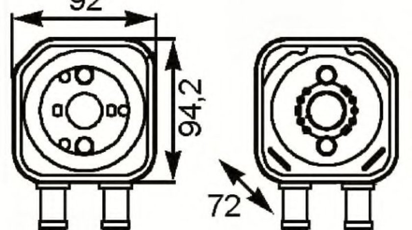 Radiator ulei, ulei motor VW PASSAT CC (357) (2008 - 2012) NRF 31179 piesa NOUA